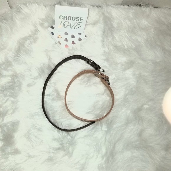 These are two cute dog collar belt one is brown and the other one is dark orange - Picture 4 of 4